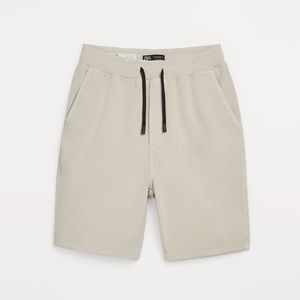 Zara Basic Mens Soft Denim Shorts NWT